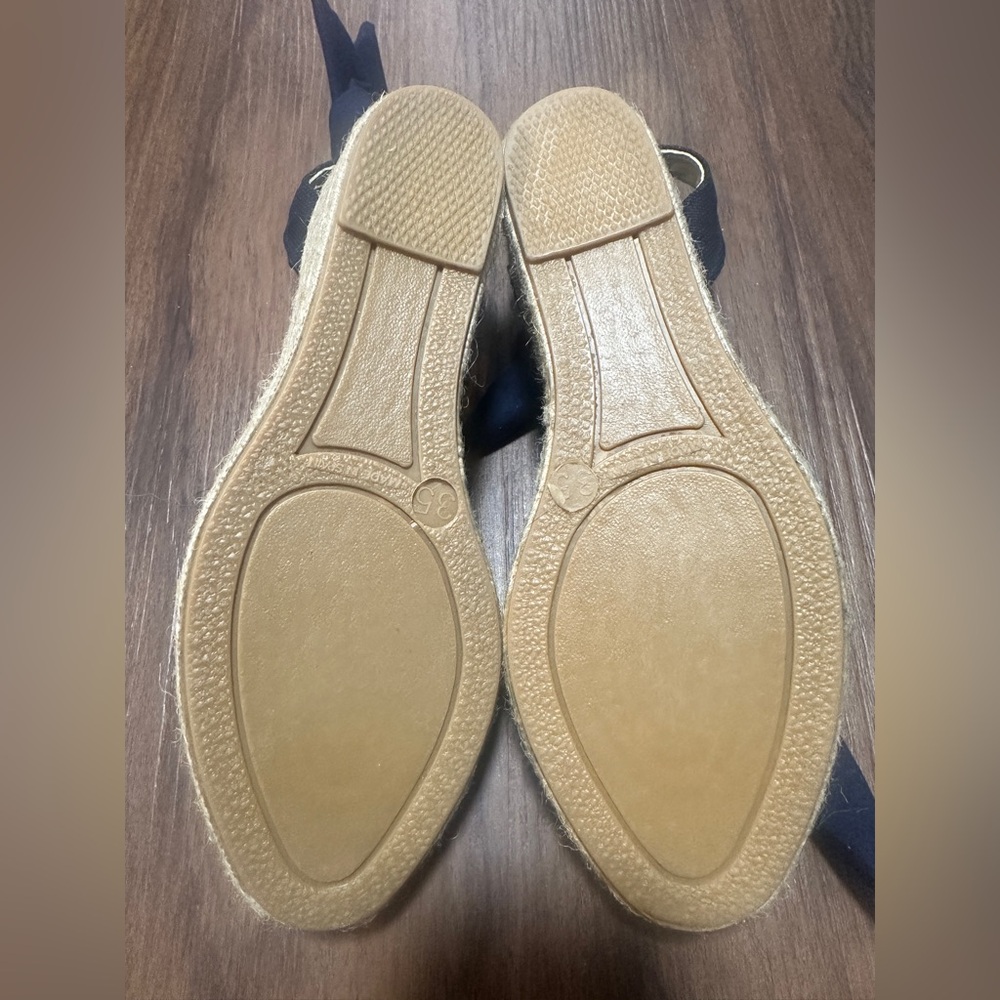 ChildrenChic Elegant Navy Espadrille with Ribbon Detail - Picture 6 of 8